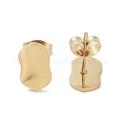PVD Vacuum Plating 304 Stainless Steel Stud Earrings for Women&nbsp;EJEW-A048-46I-G