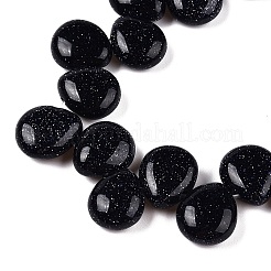 Synthetic Blue Goldstone Beads Strands&nbsp;G-T138-130