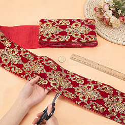 5 Yards Polyester Embroidery Ribbon&nbsp;DIY-PH0038-45