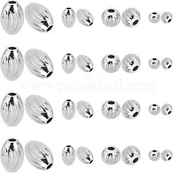 304 Stainless Steel Corrugated Beads&nbsp;DIY-UN0014-85