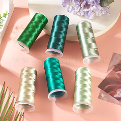 6 Rolls 6 Colors Velour Crochet Threads&nbsp;AJEW-TA0002-76