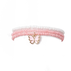 3Pcs Glass Seed Beaded Stretch Bracelets for Women&nbsp;BJEW-JB11437
