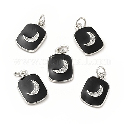 Brass Micro Pave Cubic Zirconia Pendants&nbsp;KK-E068-VB439-2