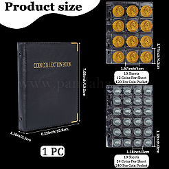 PVC Coin Collection Holder Foldable Book&nbsp;AJEW-WH20007-58