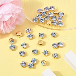 プレシオサ® マキシマ クリスタル 縫い付けカップ  チェコクリスタル  真鍮製爪付き台座付き  719 37 081 チャトン（丸）  ゴールドカラー  00030 265 ヴィトレイルライト  ss39（8.15~8.4mm）&nbsp;Y-PRC-SS39-00030-265-G