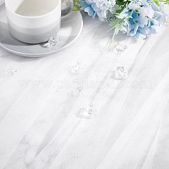 チンロンチュール1枚  ダイヤモンドメッシュ  結婚披露宴の装飾用  ホワイト  200x160x0.015cm&nbsp;DIY-OC0009-21D