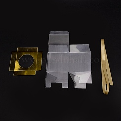 Square PVC Bakery Boxes&nbsp;CON-WH0085-41B
