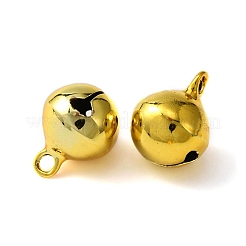 真鍮製ベルチャーム  ジュエリー作りパーツ  ゴールド  15x12mm  穴：2.4mm&nbsp;KK-WH0031-38A