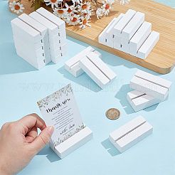 木製名刺ホルダー3袋  はがき表示用  長方形  ホワイト  70x35x18mm  10個/袋&nbsp;WOOD-UN0001-35A