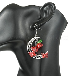 Glass & Acrylic Dangle Earrings&nbsp;EJEW-JE07182