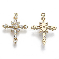Brass Micro Pave Cubic Zirconia Pendants&nbsp;KK-R112-067-NF