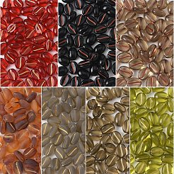 50Pcs Transparent Frosted Acrylic Beads&nbsp;FACR-YW0001-09A