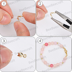 100Pcs Brass Bead Tips&nbsp;KK-BBC0025-46