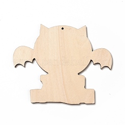 Single Face Printed Wood Big Pendants&nbsp;WOOD-I010-10D