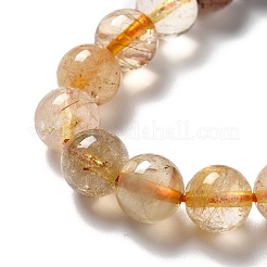 Natural Rutilated Quartz Beads Strands&nbsp;G-B029-B02-04