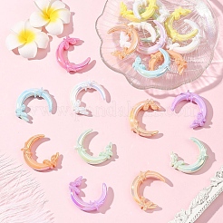 20Pcs Opaque UV Plating Acrylic Beads&nbsp;PACR-YW0001-50