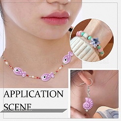 40Pcs 8 Styles Handmade Porcelain Beads&nbsp;PORC-YW0001-80