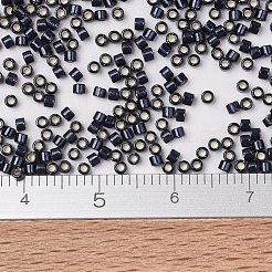 MIYUKIデリカビーズ  シリンダー  日本製シードビーズ  11/0  （db2192)デュラコートシルバー裏地染めモンタナ  1.3x1.6mm  穴：0.8mm  約20000個/袋  100 G /袋&nbsp;SEED-J020-DB2192