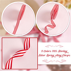 25 Yards Polyester Striped Ribbons&nbsp;DIY-GA0006-85