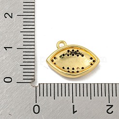 Rack Plating Brass Micro Pave Cubic Zirconia Pendants&nbsp;KK-P277-11G