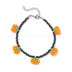 Glass Seed Beaded Charm Bracelets&nbsp;BJEW-TA00686