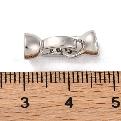 Brass Micro Pave Clear Cubic Zirconia Fold Over Clasps&nbsp;KK-C076-04P