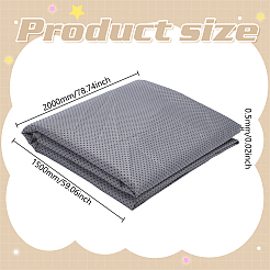 ポリエステル滑り止め生地  DIYクラフト用品  グレー  2000x1500~1550x0.5mm&nbsp;DIY-WH0609-158B