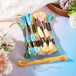 18 Skeins 18 Colors 6-Ply Polyester Embroidery Floss&nbsp;OCOR-TA0003-49