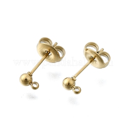 304 Stainless Steel Studs Earring Findings&nbsp;STAS-H233-31G