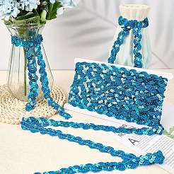 2Pcs Polyester Paillette Beads&nbsp;OCOR-CP0001-31C