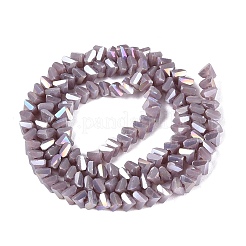 Electroplate Opaque Glass Beads Strands&nbsp;EGLA-Q139-01A-C05