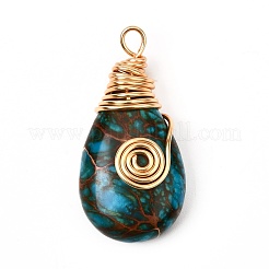 Natural Imperial Jasper Pendants&nbsp;PALLOY-JF00979