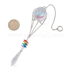 Glass Hot Air Balloon Hanging Suncatchers&nbsp;HJEW-JM04569-02