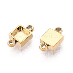 304 Stainless Steel Connector Cabochon Settings&nbsp;STAS-N115-30G