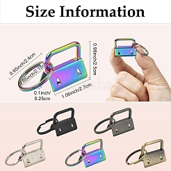 30Pcs 5 Colors Iron Ribbon Ends&nbsp;IFIN-YW0004-02