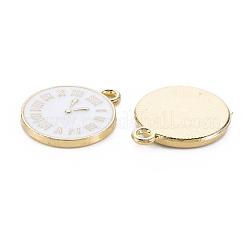 Clock Alloy Enamel Pendants&nbsp;X-ENAM-Q033-11D
