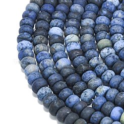 Natural Dumortierite Beads Strands&nbsp;G-P575-A03-8x5mm