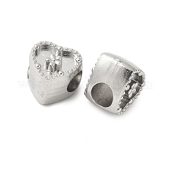 304 Stainless Steel European Beads&nbsp;STAS-D307-02B-P