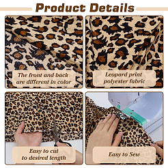 2M Tiger Pattern Polyester Fabrics&nbsp;DIY-FG0008-12