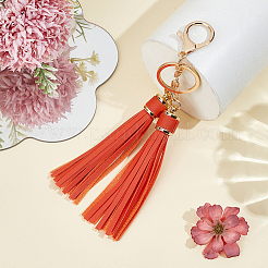 1Pc PU Leather Tassel Keychains&nbsp;KEYC-CL0001-50A