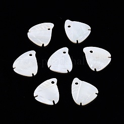 天然淡水シェルチャーム  魚の形  15x13x1~2mm  穴：0.5mm&nbsp;SHEL-N026-202