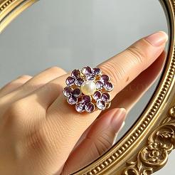 Zinc Alloy Enamel Cuff Open Rings for Women&nbsp;WZ6536-3