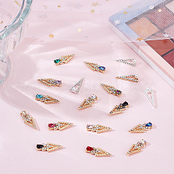 36Pcs 18 Style Alloy Rhinestones Cabochons&nbsp;MRMJ-OC0003-52