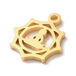 PVD Vacuum Plating 304 Stainless Steel Charms&nbsp;STAS-L081-012G