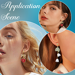 201 Stainless Steel Stud Earring Findings&nbsp;STAS-BBC0007-17