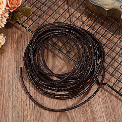 5M Braided Leather Cord with Core&nbsp;WL-BBC0001-01A-01