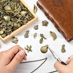 アクリルパーツ  混合型のチャーム  ダークチソウ  16.5~29x7.5~17.5x3~5.5mm  穴：1~3.5x1~6.5mm  約661個/250g&nbsp;OACR-CJC0016-08
