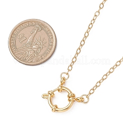 2.5MM 304 Stainless Steel Textured Cable Chain Necklaces with Spring Ring Clasps&nbsp;NJEW-JN05710