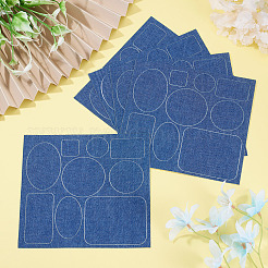 5 Sheets Denim Self-adhesive Patches&nbsp;PATC-TA0001-61C