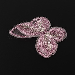 3d ダブルレイヤー バタフライ メタリック ヤーン レース 刺繍 オーナメント アクセサリー  アップリケパッチ  ミシンクラフト装飾  フラミンゴ  43x57x2mm&nbsp;LS-DIY-TAC0025-04A